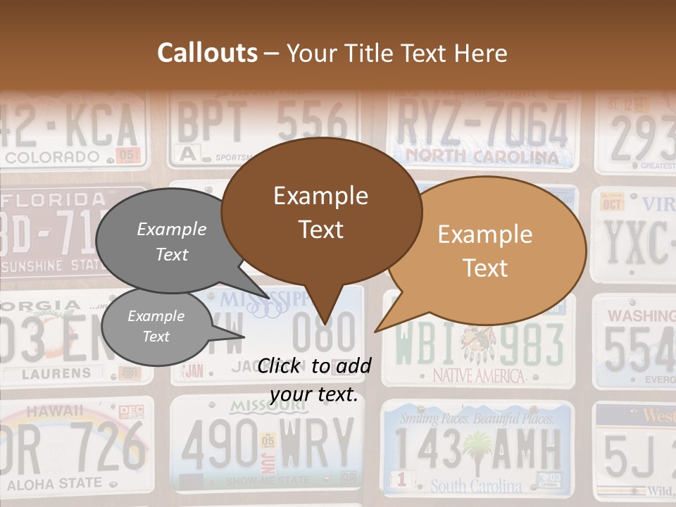Colorado Transportation Headlight PowerPoint Template