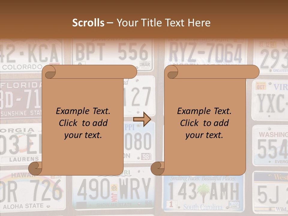 Colorado Transportation Headlight PowerPoint Template