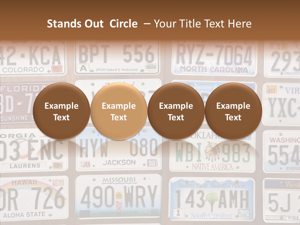 Colorado Transportation Headlight PowerPoint Template