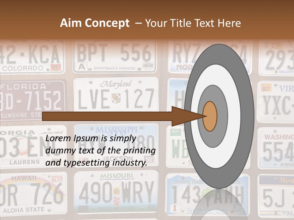 Colorado Transportation Headlight PowerPoint Template