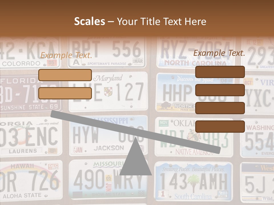 Colorado Transportation Headlight PowerPoint Template