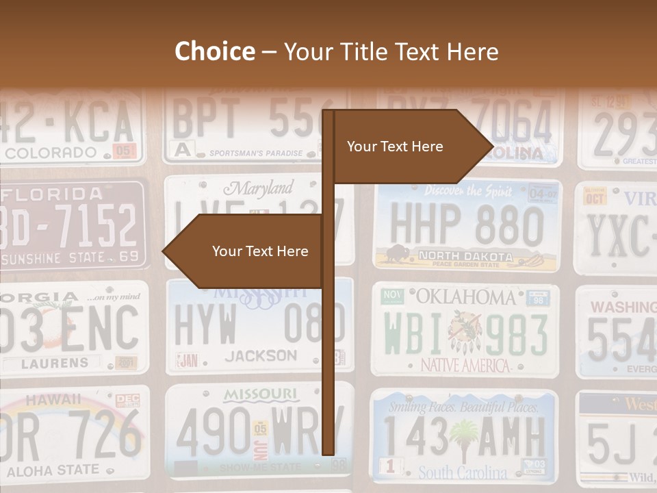 Colorado Transportation Headlight PowerPoint Template