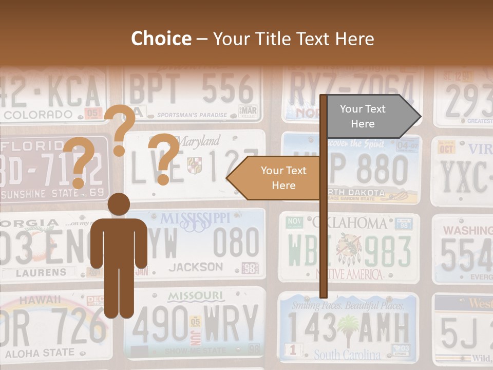 Colorado Transportation Headlight PowerPoint Template