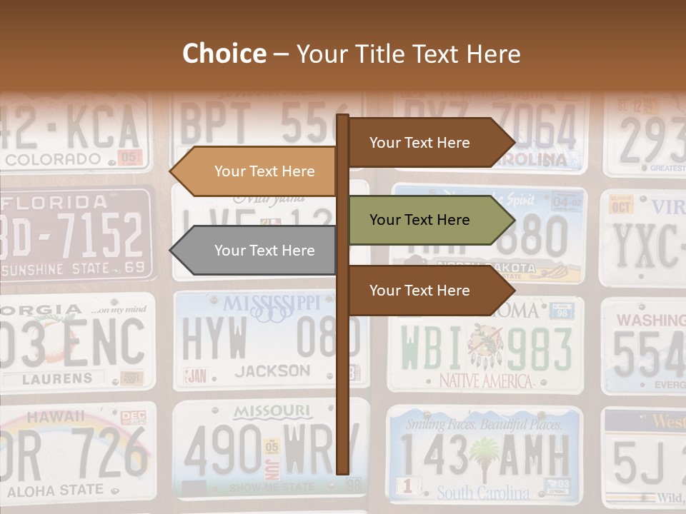 Colorado Transportation Headlight PowerPoint Template