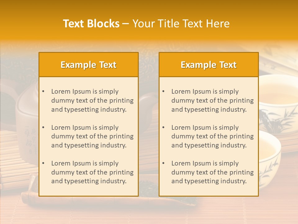 Cup Water Exotic PowerPoint Template