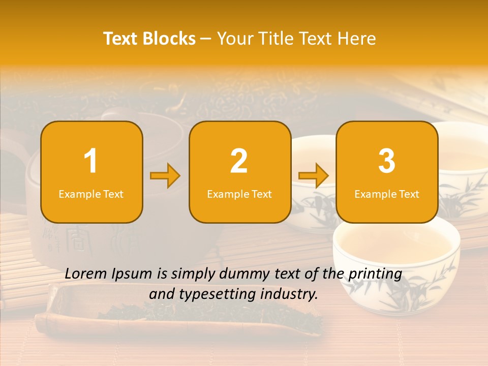 Cup Water Exotic PowerPoint Template