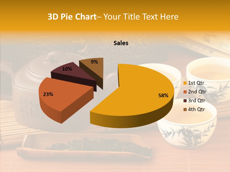 Cup Water Exotic PowerPoint Template