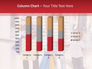 Smile Buying Caucasian PowerPoint Template