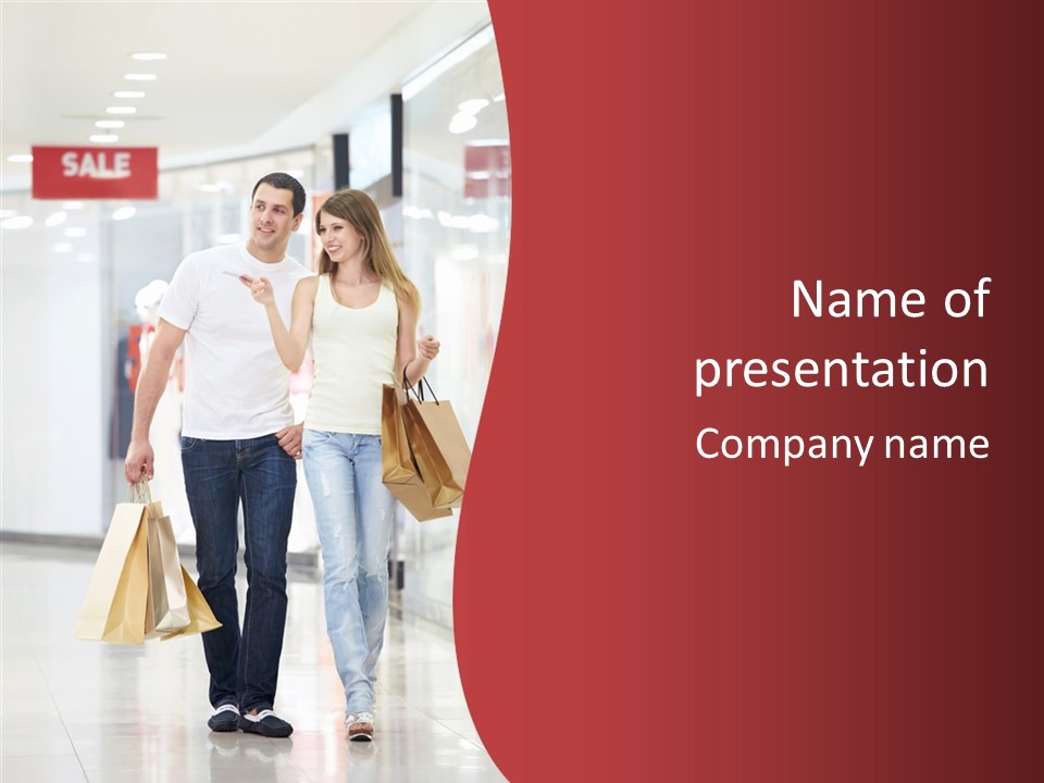 Fashion Buying White PowerPoint Template