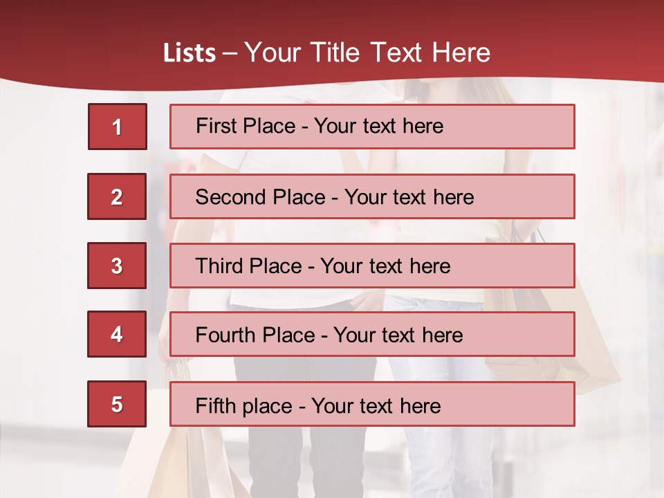 Fashion Buying White PowerPoint Template