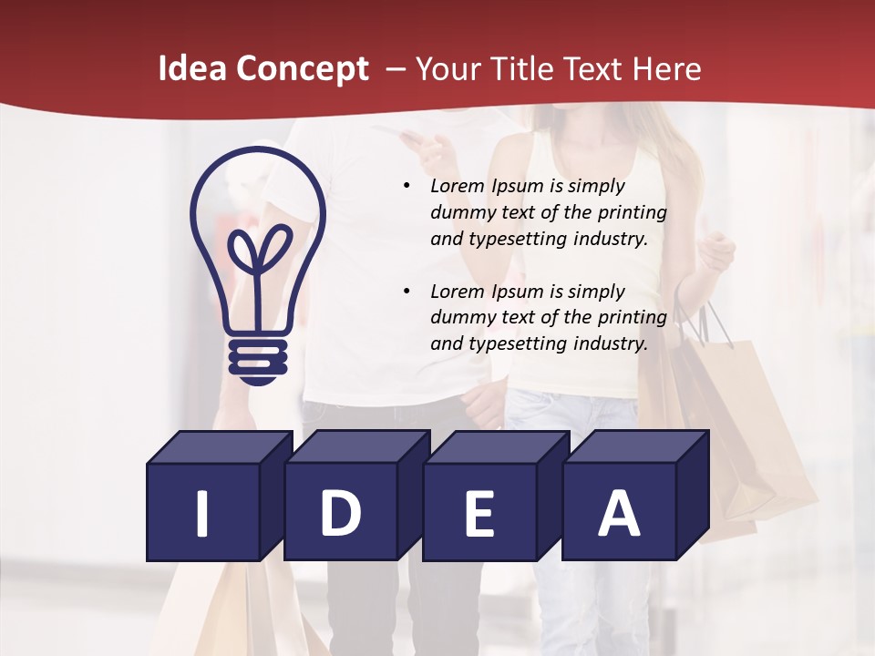 Fashion Buying White PowerPoint Template