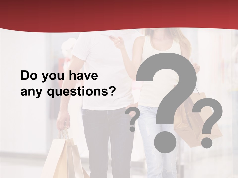 Fashion Buying White PowerPoint Template