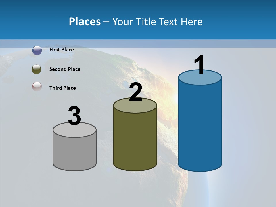 World Space Sunrise PowerPoint Template