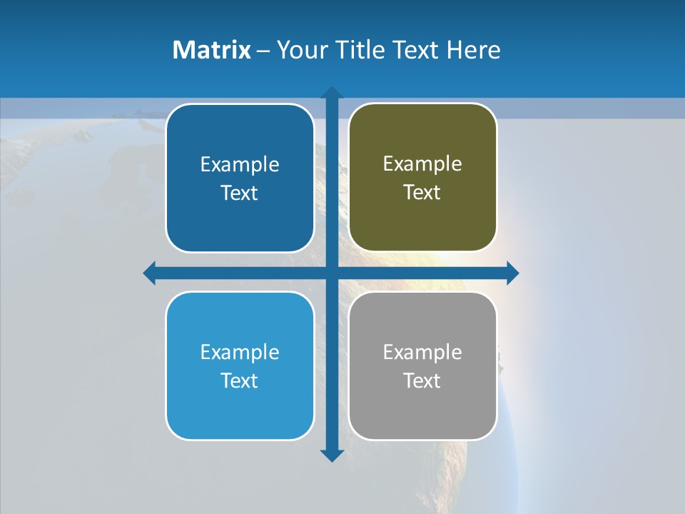 World Space Sunrise PowerPoint Template
