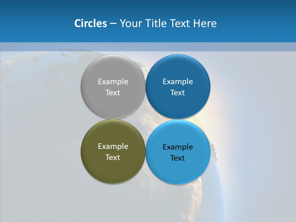 World Space Sunrise PowerPoint Template