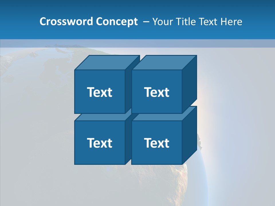 World Space Sunrise PowerPoint Template