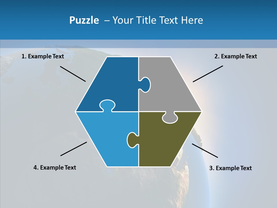 World Space Sunrise PowerPoint Template