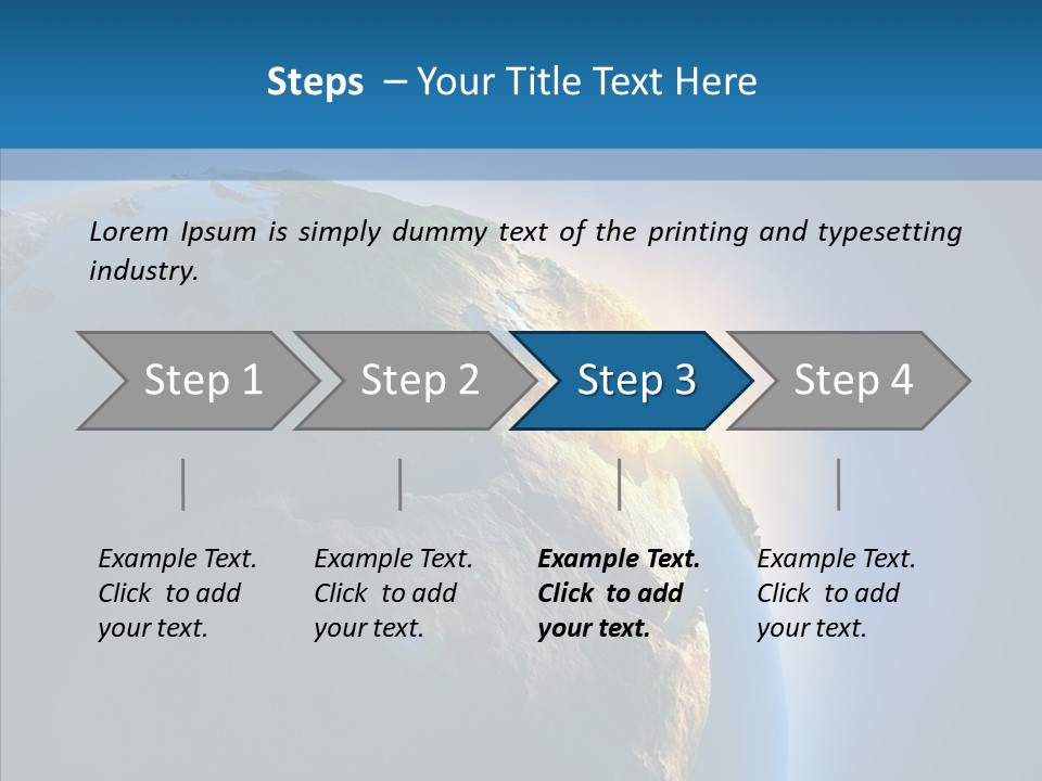 World Space Sunrise PowerPoint Template