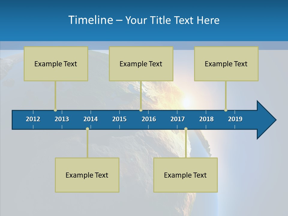 World Space Sunrise PowerPoint Template