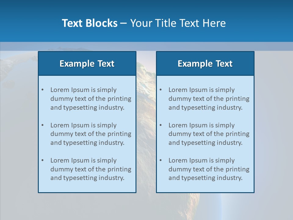 World Space Sunrise PowerPoint Template
