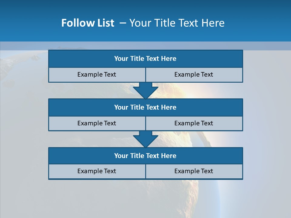 World Space Sunrise PowerPoint Template