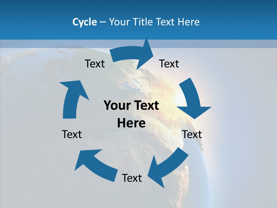 World Space Sunrise PowerPoint Template
