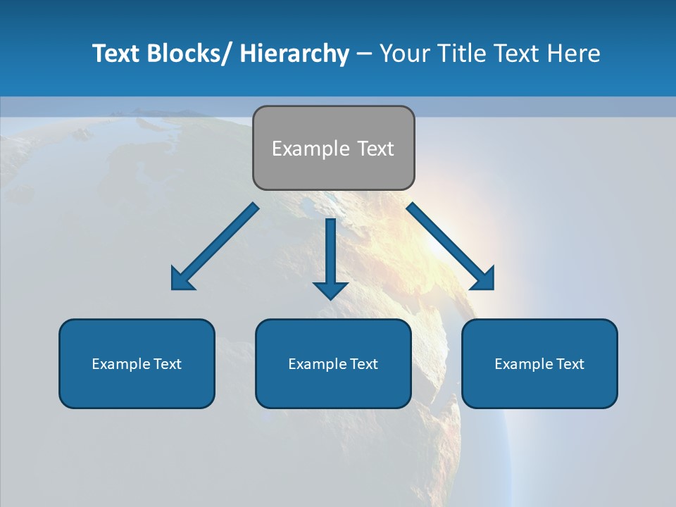 World Space Sunrise PowerPoint Template