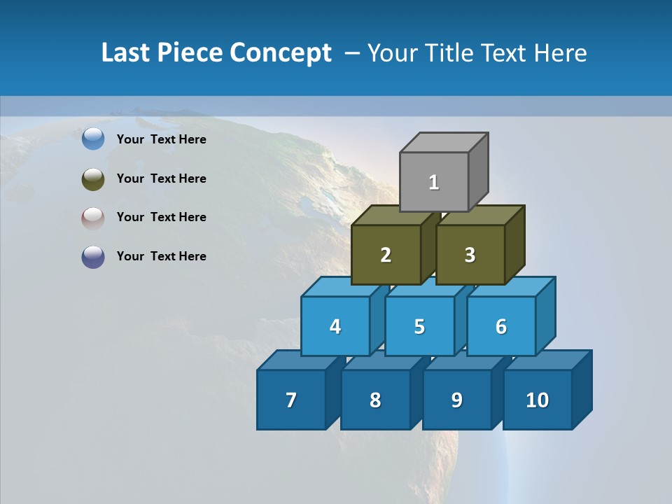 World Space Sunrise PowerPoint Template