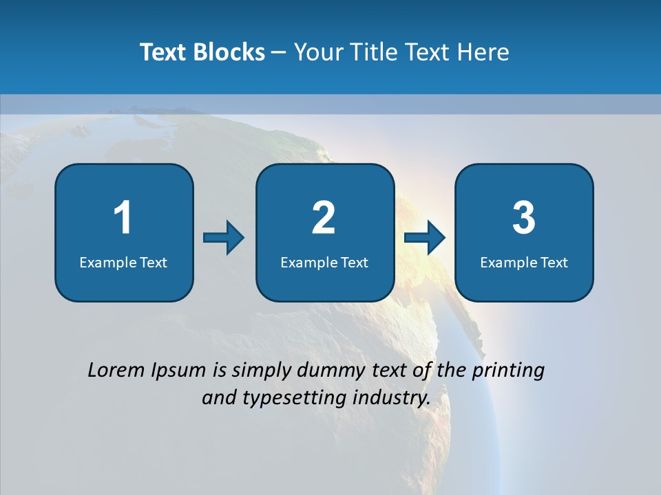 World Space Sunrise PowerPoint Template