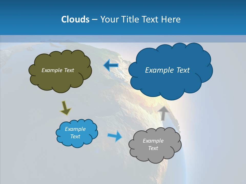 World Space Sunrise PowerPoint Template