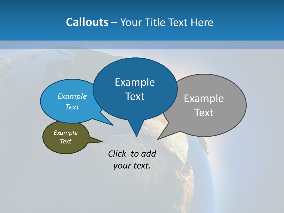 World Space Sunrise PowerPoint Template