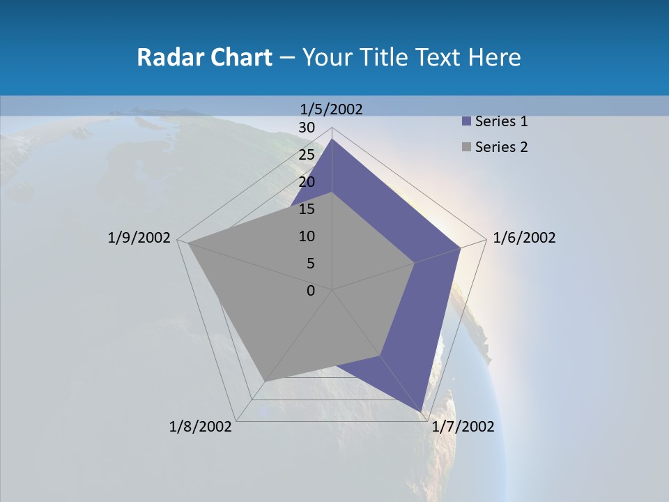 World Space Sunrise PowerPoint Template