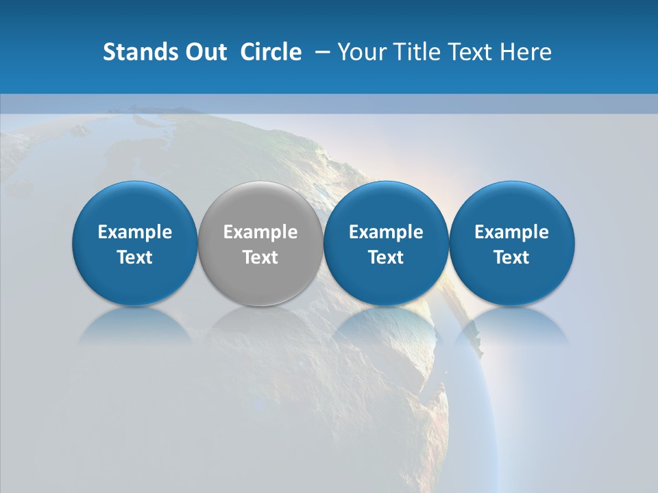 World Space Sunrise PowerPoint Template