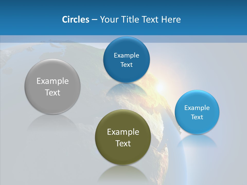 World Space Sunrise PowerPoint Template