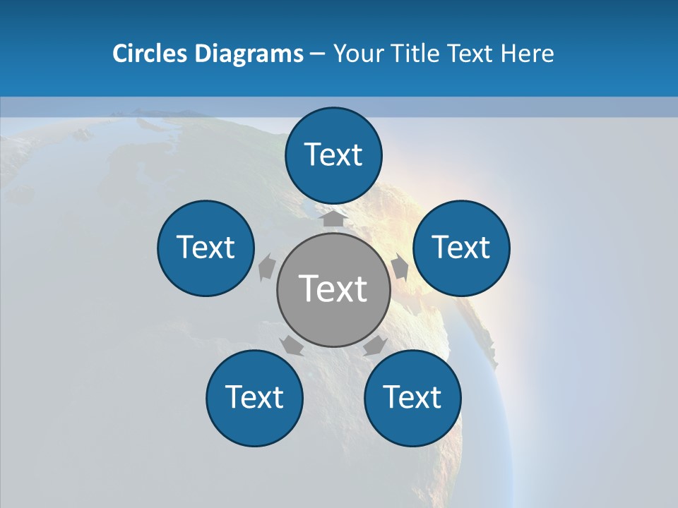 World Space Sunrise PowerPoint Template