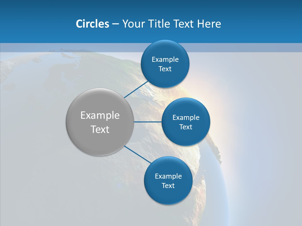 World Space Sunrise PowerPoint Template