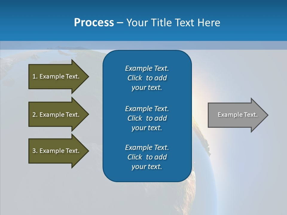 World Space Sunrise PowerPoint Template