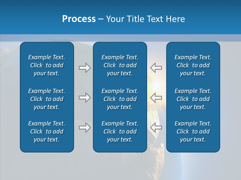 World Space Sunrise PowerPoint Template