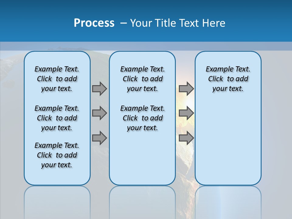 World Space Sunrise PowerPoint Template