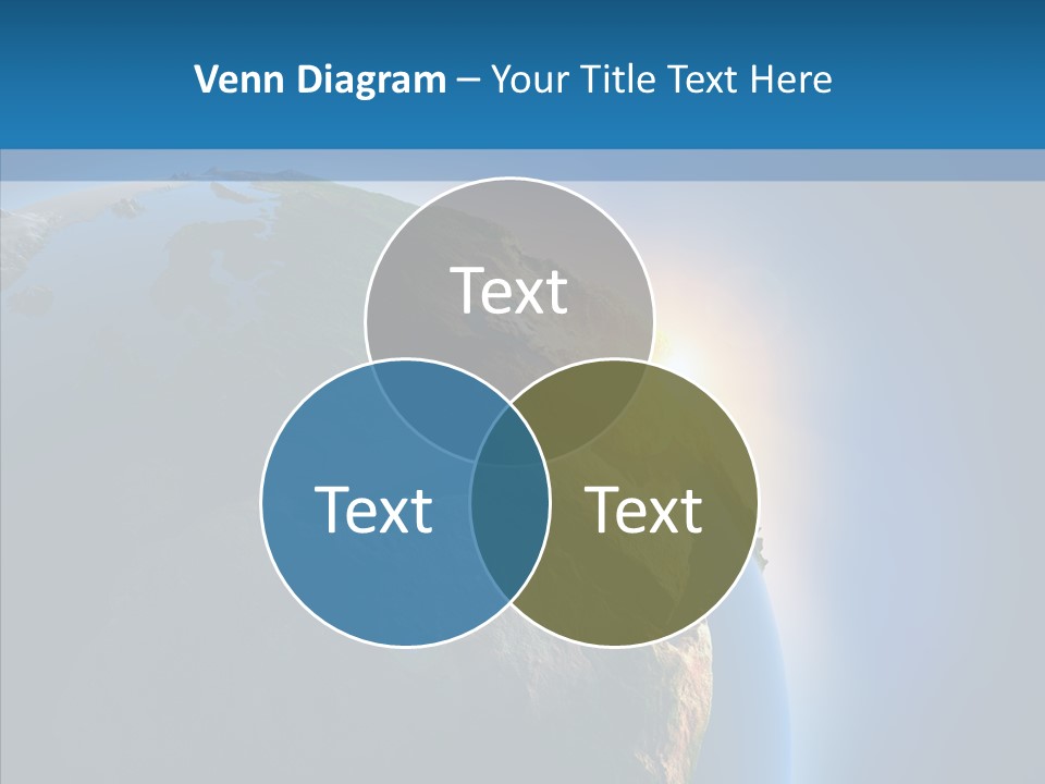 World Space Sunrise PowerPoint Template