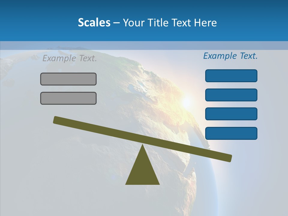 World Space Sunrise PowerPoint Template