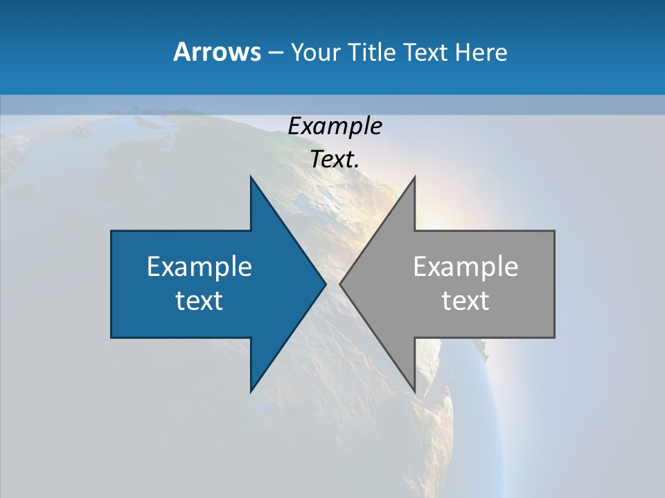 World Space Sunrise PowerPoint Template