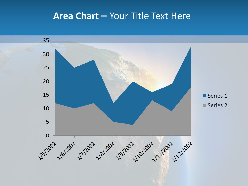 World Space Sunrise PowerPoint Template