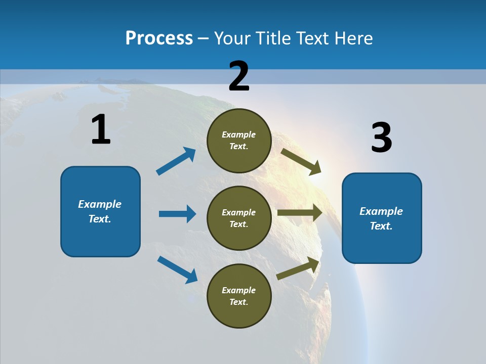 World Space Sunrise PowerPoint Template