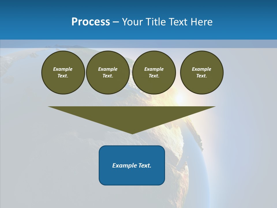 World Space Sunrise PowerPoint Template