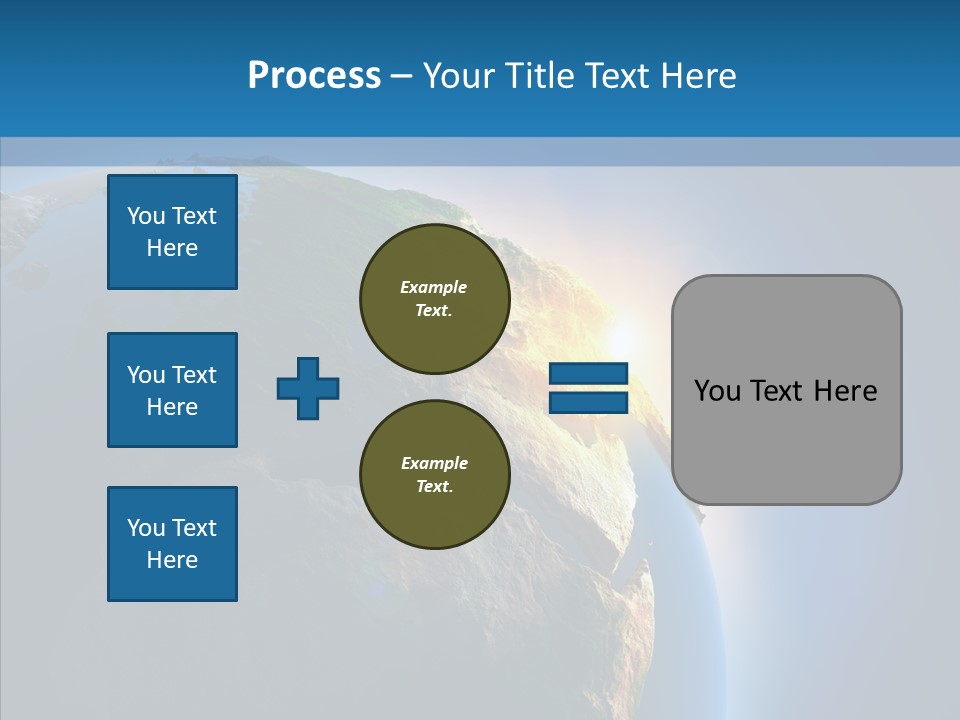World Space Sunrise PowerPoint Template
