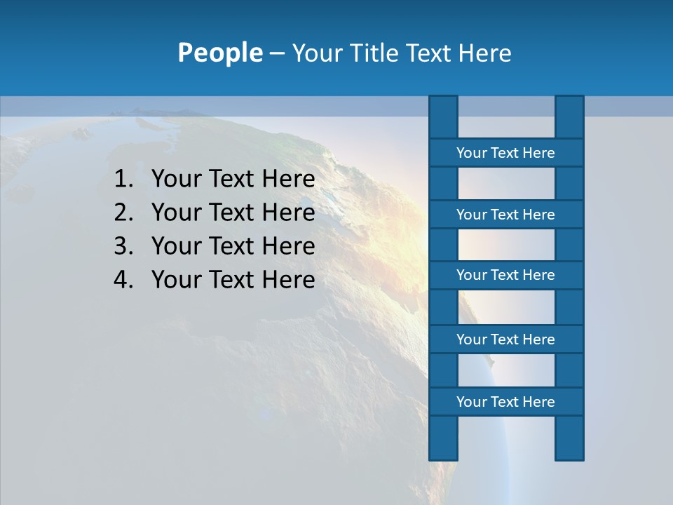 World Space Sunrise PowerPoint Template
