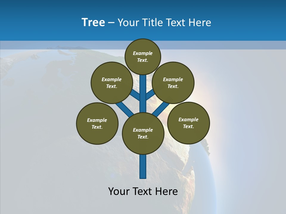 World Space Sunrise PowerPoint Template