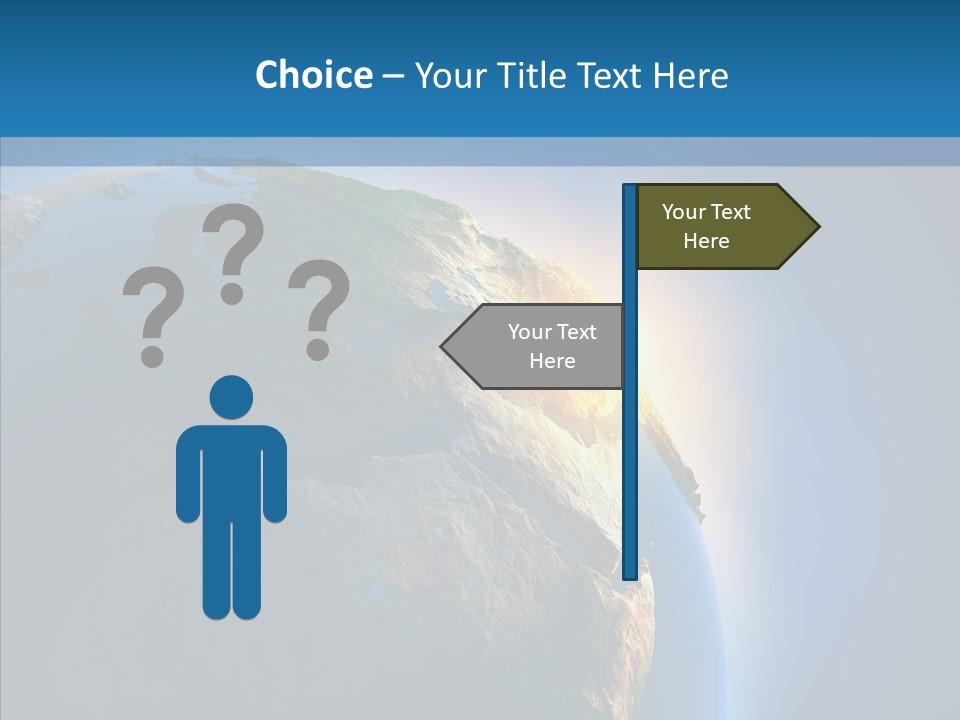 World Space Sunrise PowerPoint Template