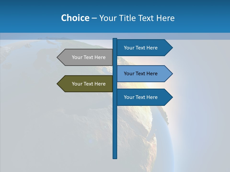 World Space Sunrise PowerPoint Template